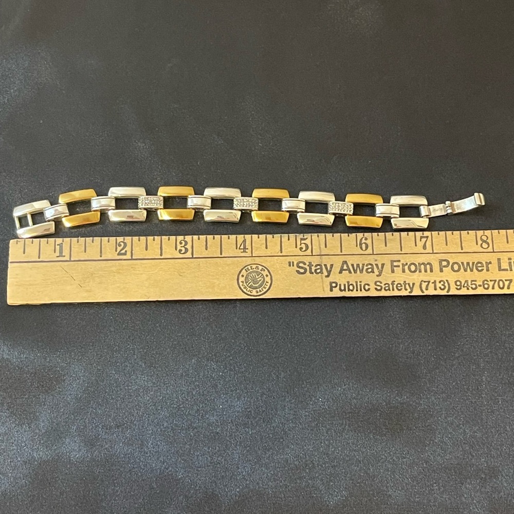 Brighton Two-Tone Gold and Silver Link Bracelet - Picture 4 of 6